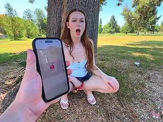 Slim Petite Harley Love Reveals Her Slutty Talents After Some Outdoor Teasing With a Lovense Lush