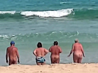 Naked in the Sea with the Girls!