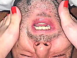 Cuckold Submissive to His Wife Being Humiliated and Sodomized in Order to Cum.