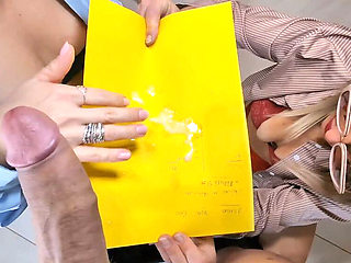 You Cummed on the Report Card! Teachers Swear and Make the Student Cum