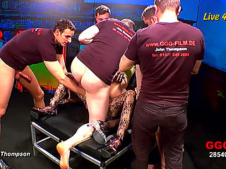 Ggg John Thompson - Elisa and Viktoria Wild Live Gangbang Orgy