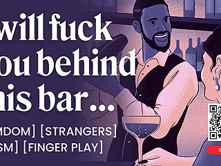 ASMR Audio Porn: Femdom Fucks Her Bartender After The Bar - BDSM & Teasing - Erotic Audio Roleplay