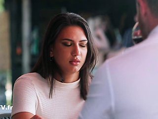 Hot French Brunettes Cuckold Reconciliation on Back Seat