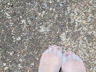 Feet step softly