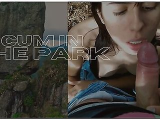 Couldnt Resist And Sucked In A Public Park Until He Squirted A Lot Of Cum