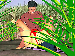 Desi Bhabhi Fucked Hard by Devar in Field - Indian Homemade Teen Sex with Big Cock