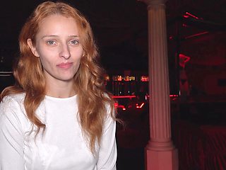 Redheaded vixen Licialucci sucks Peter's stallion in a steamy POV scene