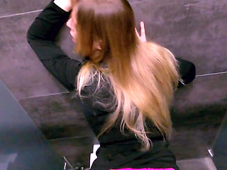 Unlucky Shoplifter Fucked in Mall Toilet - Risky Sex - POV