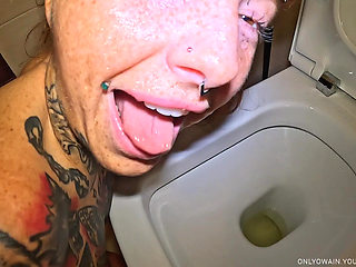 Piss Hungry Slut Gets Used