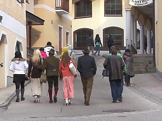 Horny babes bend over as they get fucked by monster black cocks to cumshot