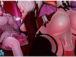 Horny Vampire Girl Fucks Boosette At Costume Party (ft. Ferritofcourse)
