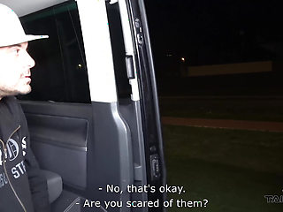 Blonde with amazing natural rack shakes it on a massive drill