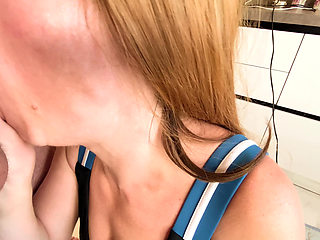 Stepmother Fucks Stepson so He Doesn't Tell Her Husband About Her Cheating - Russian Amateur with Conversations