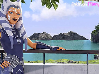 TiffanyWarmer Blowjob Cum in Mouth Face Fuck Star Wars Ahsoka 3D Parody