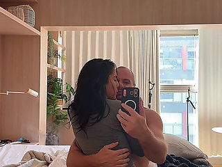 DON'T STOP, FUCK ME HARDER DADDY - HOT Tattooed Brunette Gets in Rough Sex Cowgirl ride and Blowjob in POV