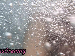 Public Pool Stepsister Dick Flash Risky Handjob Crowd Watching Cumshot 4K